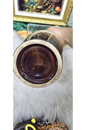 Antika Vintage Seramik Vazo – Kahverengi & Krem Geçişli Sırlı Dekoratif Tasarım