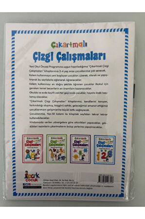 Çizgi Çalışmaları Aktivite ve Boyama Kitabı