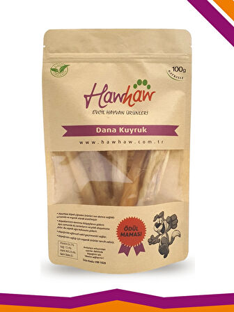 Hawhaw Dana Kuyruk %100 Naturel Köpek Çiğneme Ödül Maması 100 Gr.