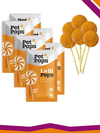 Lollipops Tavuk Ciğeri Bal Kabağı Dondurularak Kurutulmuş Kedi Köpek Ödülü Lolipop 6'lı Lolipopu