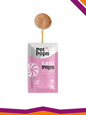 Lollipops Tavuk Ciğeri Kefir Dondurularak Kurutulmuş Kedi Köpek Ödülü Lolipop 3 Adet Lolipopu