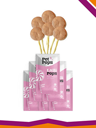 Lollipops Tavuk Ciğeri Kefir Dondurularak Kurutulmuş Kedi Köpek Ödülü Lolipop 6'lı Lolipopu
