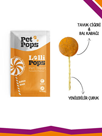 Lollipops Dondurularak Kurutulmuş Karışık Mix Lezzet Paketi Kedi Köpek Ödülü Lolipop 15'li Lolipopu