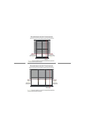 Ithal Bambu Açık Gri Bambu Stor Zebra Perde Etek Dilimli