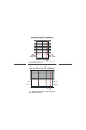 Krem Pliseli Alüminyum Kasa Zebra Perde Etekli
