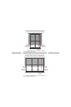 Beyaz Alüminyum Kasa Zebra Perde Etekli