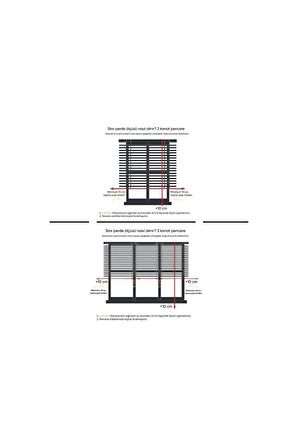 Ekru Pliseli Ithal Kumaş Zebra Stor Perde Etek Dilimli