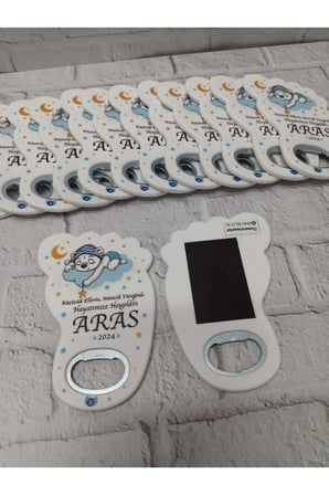 20 Adet Ayak Magnet Açacak Yeni Doğan, Doğum Günü, Sünnet, Nişan, Söz, Düğün Hediyelik