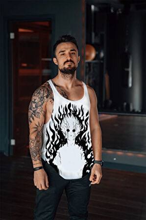 Pyscho Rage Gym Fitness Tank Top Sporcu Atleti