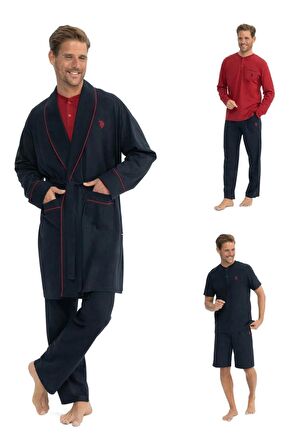 U.S. Polo Assn. Erkek Çeyizlik 5'li Pijama Takım