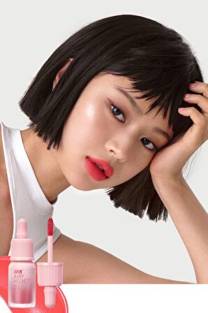 Uzun Süre Kalıcı ve Hafif Formüllü, Kadife Bitişli Tint Peripera Ink Airy Velvet (24 Heavenly Peach)