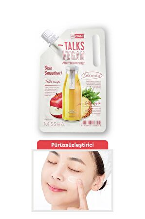 Pürüzsüz Görünüm Veren Vegan Uyku Maskesi 10g Talks Vegan  Pocket Sleeping Mask (Skin Smoother)