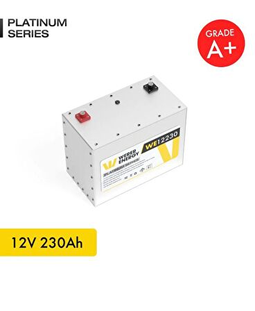 12V 230Ah LiFePO4 Platinum Series Bluetooth'lu Lityum Demir Fosfat Akü