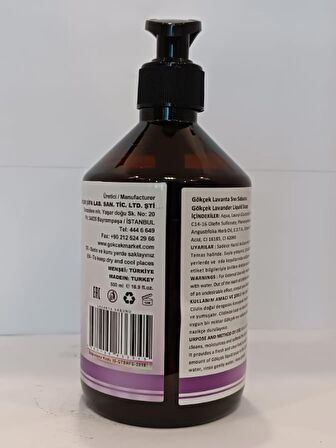 Lavanta Sıvı Sabunu (LAVENDER LİQUİD SOAP) 500 Ml.