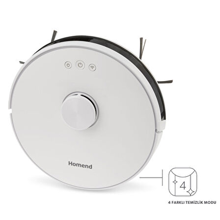 Homend Alex Laser 1281H Moplu ve Haritalamalı Akıllı Robot Süpürge 2023 Model