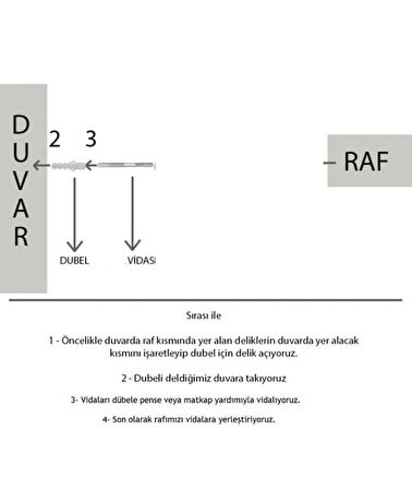 Beyaz Mdf Uçan Duvar Rafı 70 cm Gizli Bağlantı Kitaplık