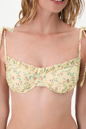 Sonya Bandeau Balen Çiçekli Bikini Üstü