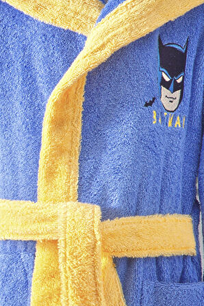 Özdilek Batman Gotham City Lisanslı Kapüşonlu Çocuk Bornozu 5/6 Yaş