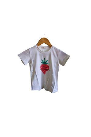 Ekru Kız Çocuk T-shirt Şort Pijama Takımı