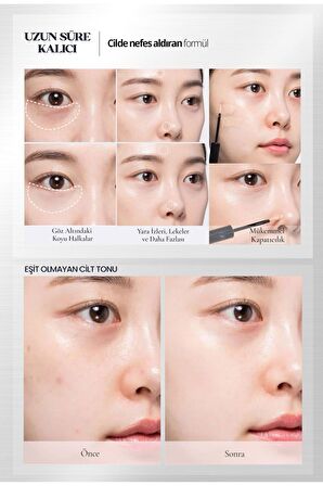 Hafif Formüllü, Uzun Süre Kalıcı Kapatıcı Clio Kill Cover Airy-Fit Concealer (2 Lingerie)