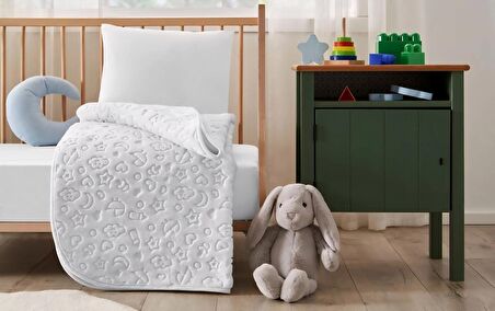 ÖZDİLEK BEBE EMBOS BATTANİYE 100X200 A.GRİ(Y)