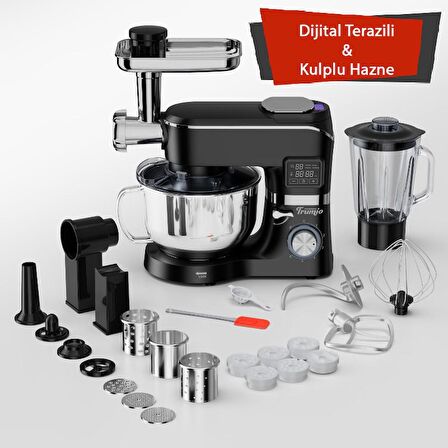 Trumio Çok İşlevli Kıyma Çekme Hamur Mayalama Blender Makinesi