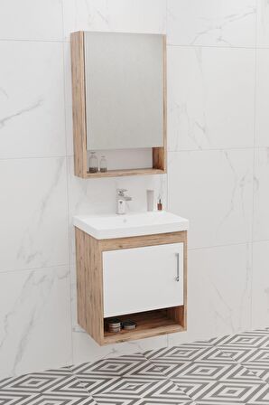 Samba 50 Cm Banyo Dolabı - Boy Dolap Hariç