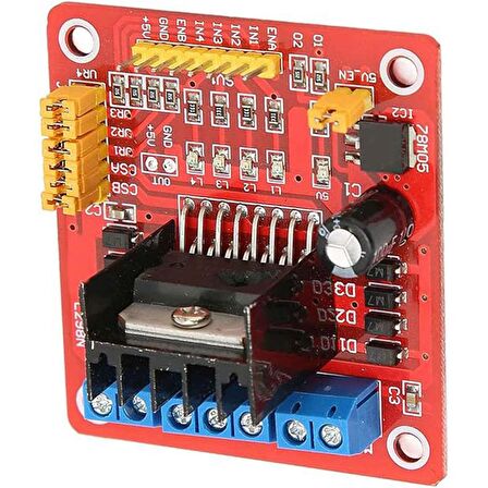 L298N Çift H Köprülü DC Step Motor Sürücü Kartı