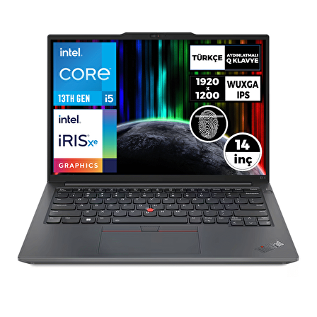 Lenovo ThinkPad E14 Gen 5 i5-1335U 16GB 1TB+512GB SSD 14" WUXGA Freedos Taşınabilir Bilgisayar 21JK0003TX 012