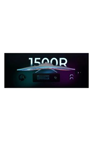 GamePower 27" Vivid V60 Curved RGB 0.5ms 240Hz VA FHD 1500R HDR Adaptive Sync Beyaz Gaming Monitör
