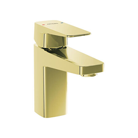Artema Root Square A4273223 Lavabo Bataryası, Altın