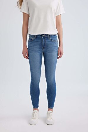 DeFacto Rebeca Skinny Fit Normal Bel Dar Paça Uzun Jean Pantolon B6506AX24SPNM28