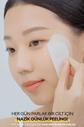 C Vitamini İçeren Peeling Etkili Çift Taraflı  Ped(60Adet) Vita C Plus Skin Clearing Pads Double Set