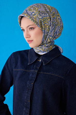 Saf İpek Eşarp 4101D02( Sura İpek) -0235