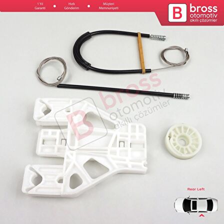 Citroen C5 MK2 MK3 RC RD RW 2007-2018 4/5 Kapı 9221EQ İçin Elektrikli Ön Sol Cam Kriko Tamir Seti