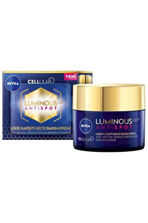 Nivea Luminous630 Leke Karşıtı Serum 30ml Ve Luminous630 Leke Karşıtı Gece Yüz Kremi 50ml, Hyaluronik Asit