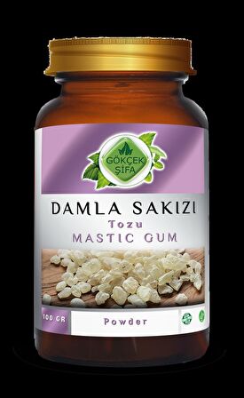 Damla Sakızı Tozu (MASTİC GUM POWDER) 100 gr Cam Kavanoz