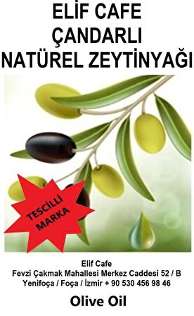 Çandarlı Natural   Birinci Zeytinyağı 5 lt Pet Şişe zeytinyağı 5 litre 2 adet