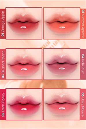 Yapışkanlık Hissi Vermeyen Yoğun Işıltılı Tint Clio Crystal Glam Tint (07 Modern Coral Beige)