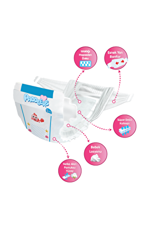 Paddlers Bebek Bezi 5 Numara Junior 84 Adet (11-18 Kg) Ekstra Fırsat Paketi