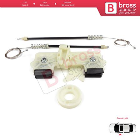 Ford Fiesta MK6 CB1 CCN JA8 JR8 2008-2017 4/5 Kapı 1573811 İçin Elektrikli Ön Sol Cam Kriko Tamir Se