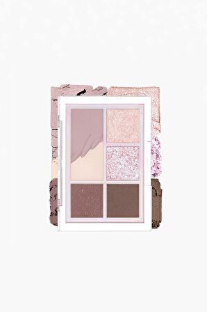 Göz Alıcı Renklerde, Yoğun Pigmentli Mini Far Paleti Clio Pro Eye Palette Mini (03 Blooming Mauve)