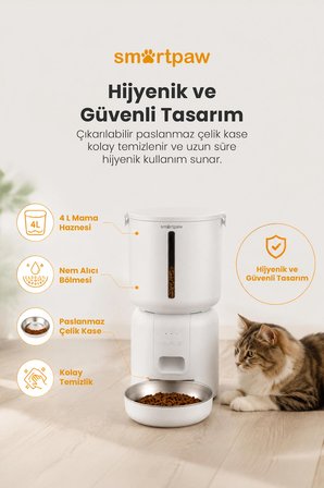 Smartpaw Fresh Feeder Akıllı Otomatik Mama Kabı (Distribütör Garantili)