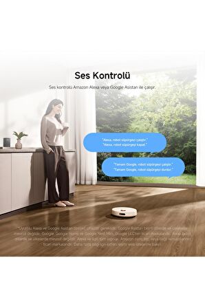 Xiaomi Robot Vacuum H40 Akıllı Robot Süpürge + Mop 10000pa