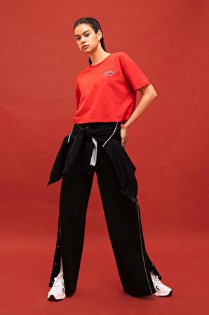 DeFactoFit Standart Fit Çift Cepli Geniş Paça Standart Pantolon