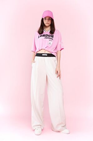 DeFacto Coool Wide Leg Geniş Bol Paça Geniş Paça Cepli Pantolon D0048AX24SMGR503