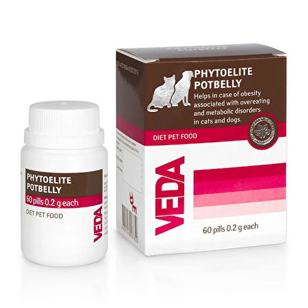 Veda Phytoelite Potbelly Kedi Köpek Kilo Kontrlü İçin 50 Tablet