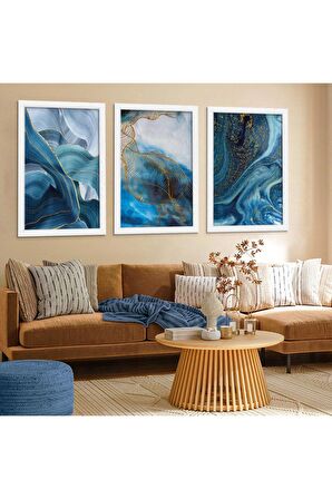 Aşk Kuşları 100 X 50 Cm Saatli Kanvas Tablo