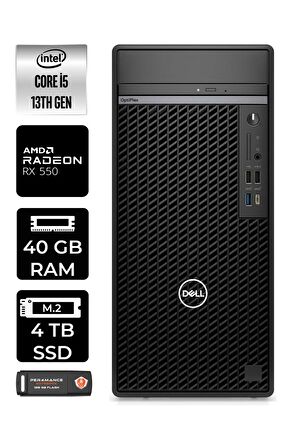 DELL OPTIPLEX i5 13500 40GB RAM 4TB SSD RX550/4GB FDOS N010O7010MTU MASAÜSTÜ PC & PER4BELLEK