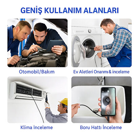  6LED Kablolu Profesyonel 7.0mm 1080P HD USB Endoskop Kamera - Android PC İçin Su Geçirmez